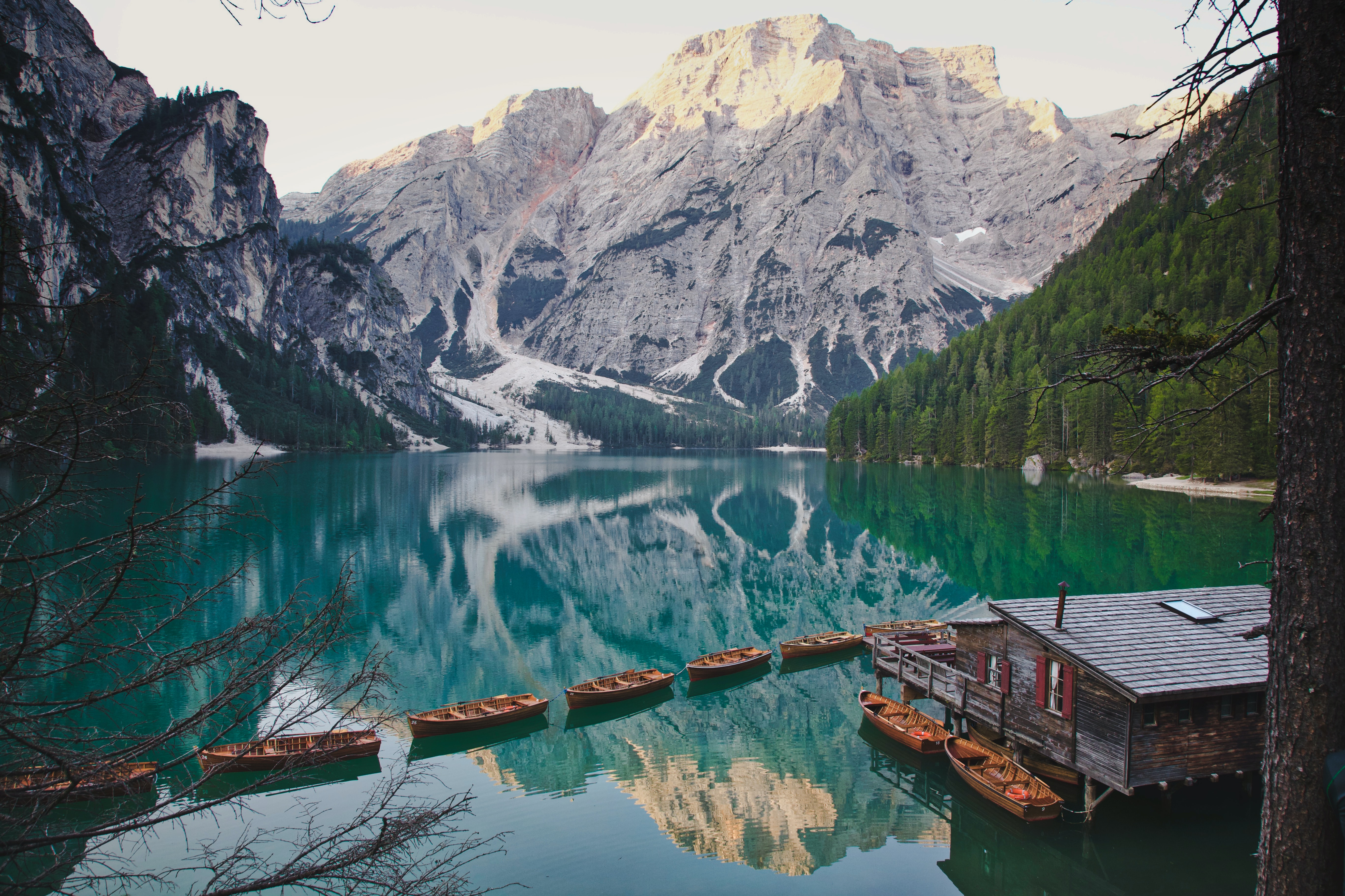 Braies Lake,South Tyrol- panoramic view