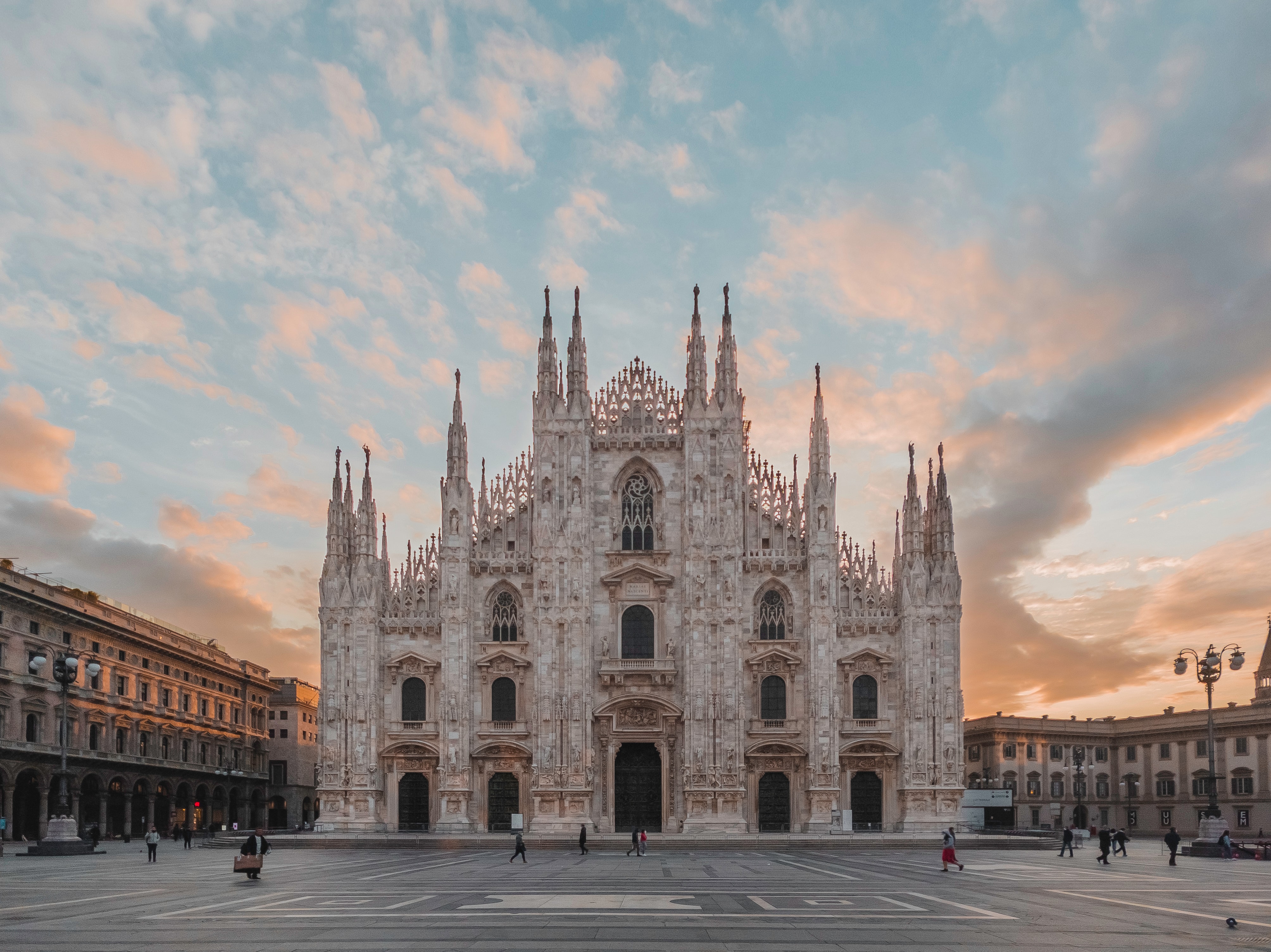 Milan Cathedral, aerial view